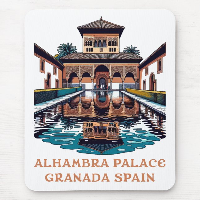 Alhambra Palace Granada Spain Mouse Mat (Front)