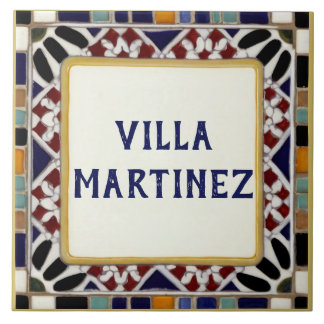 Alhambra Personal Family Custom House Name Sign Tile