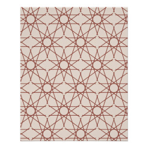 Alhambra Rose Geometry Poster