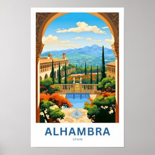 Alhambra Spain Travel Print