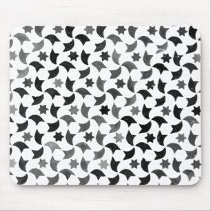Alhambra Star Mosaic Transparent Background Mouse Mat
