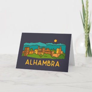 Alhambra Sunset 2 Card