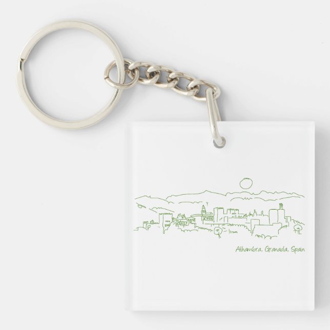Alhambra Sunset Key Ring (Front)