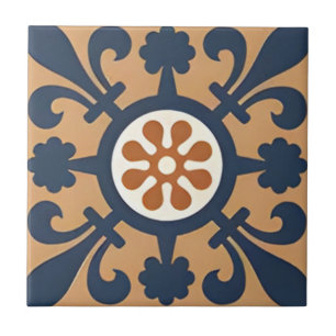Alhambra tiles ancient beautiful floral pattern