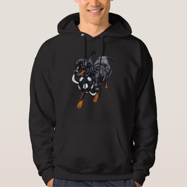 Ali &amp Angus Rottweiler Hoodie (Front)