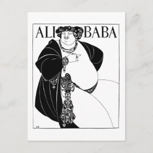 Ali Baba, Aubrey Beardsley Postcard