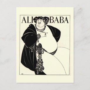 Ali Baba by Aubrey Beardsley Postcard