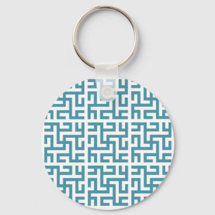 Ali grid-blue key ring