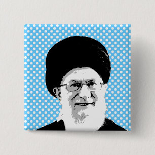 Ali Khamenei - International Leader -.png 15 Cm Square Badge