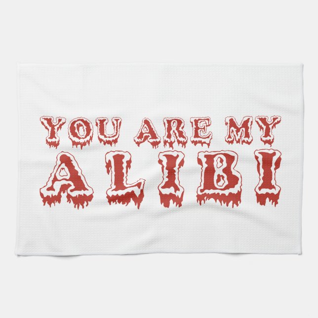 ALIBI hand towel (Horizontal)