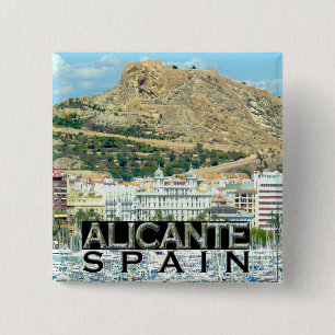 Alicante 15 Cm Square Badge