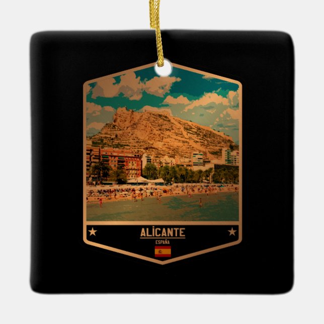 Alicante Ceramic Ornament (Front)