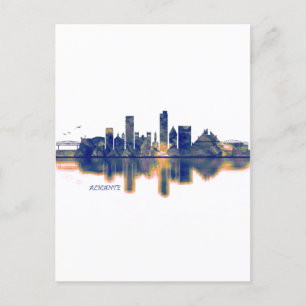 Alicante Skyline Invitation Postcard