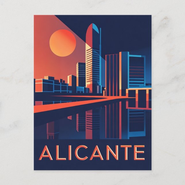 Alicante Spain Postcard (Front)