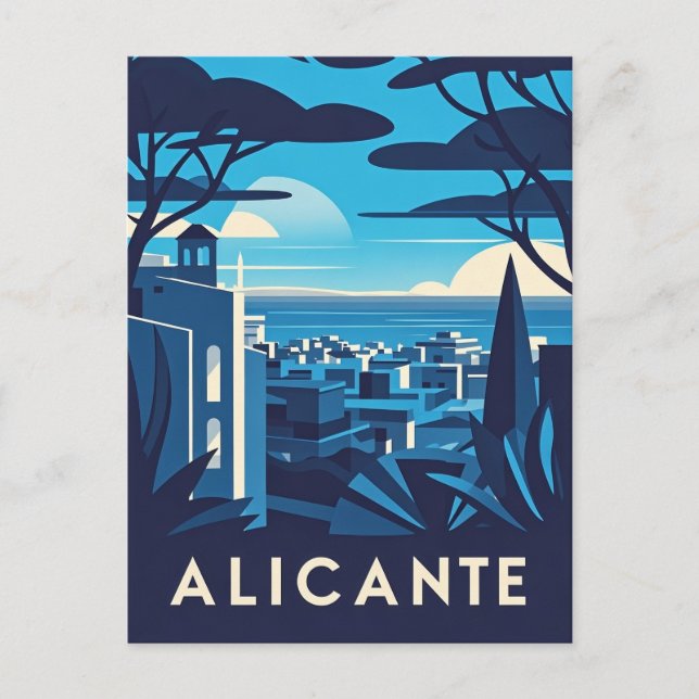 Alicante Spain Postcard (Front)