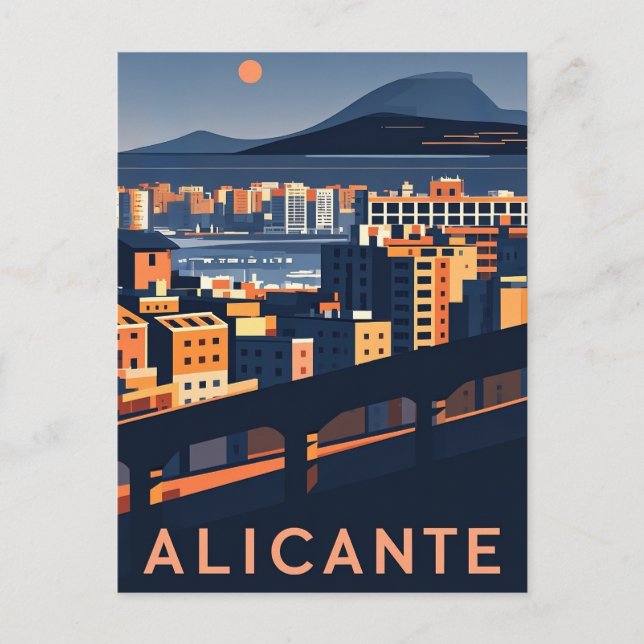 Alicante Spain Postcard (Front)