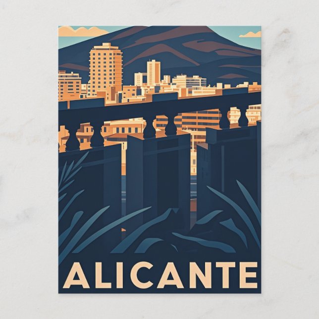 Alicante Spain Postcard (Front)