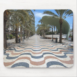 Alicante wavy tiles pavement Mouse Pad