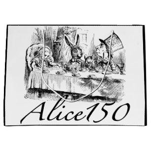 Alice150 Alice in Wonderland 150th Anniversary Large Gift Bag