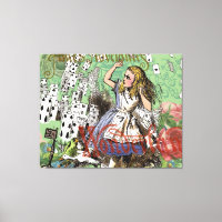 alice adventure cards wonderland hatter rabbit 