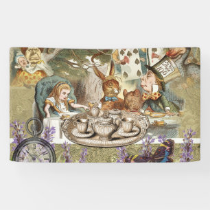 Alice Adventures Classic Wonderland Tea Party Banner