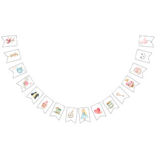 Alice Adventures in Woderland Birthday Tea Party Bunting