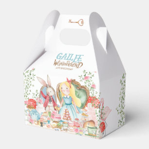 Alice Adventures in Woderland Birthday Tea Party Favour Box