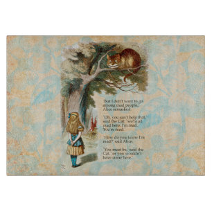 Alice Adventures in Wonderland Cheshire Cat Cutting Board