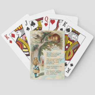 Alice Adventures in Wonderland Cheshire Cat Playing Cards