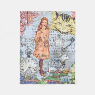 Alice Adventures in Wonderland Classic Rackham Fleece Blanket