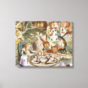Alice Adventures in Wonderland Mad Tea Party Canvas Print