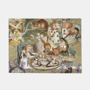 Alice Adventures in Wonderland Mad Tea Party Doormat