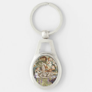 Alice Adventures in Wonderland Mad Tea Party Key Ring