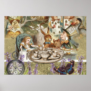Alice Adventures in Wonderland Mad Tea Party Poster