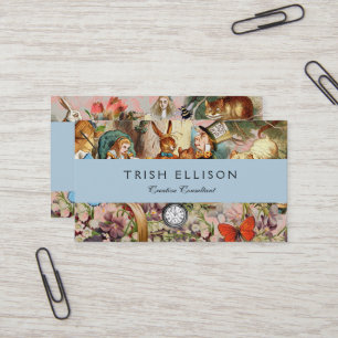 Alice Adventures in Wonderland Tea Party Art Business Card