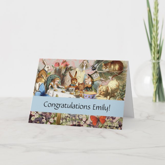 Alice Adventures in Wonderland Tea Party Art Card (Front)