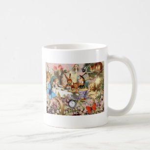 Alice Adventures in Wonderland Tea Party Art Coffee Mug