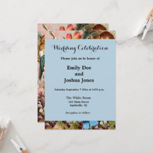 Alice Adventures in Wonderland Tea Party Art Invitation