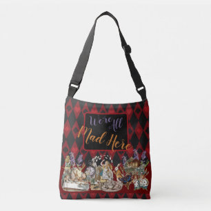 Alice Adventures with Wonderland Mad Cheshire Cat Crossbody Bag