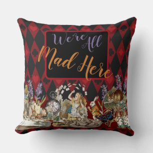 Alice Adventures with Wonderland Mad Cheshire Cat Cushion