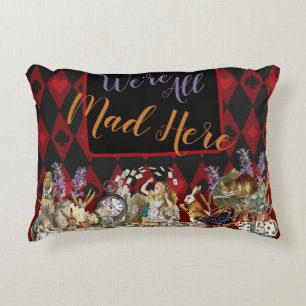 Alice Adventures with Wonderland Mad Cheshire Cat Decorative Cushion