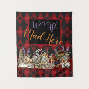 Alice Adventures with Wonderland Mad Cheshire Cat Tapestry