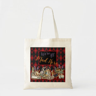 Alice Adventures with Wonderland Mad Cheshire Cat Tote Bag
