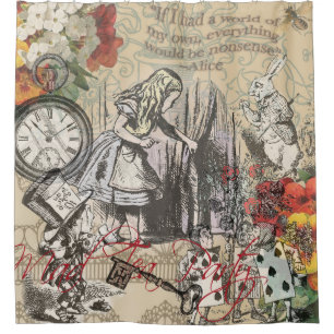 Alice Adventures Wonderland Curtain Classic Art