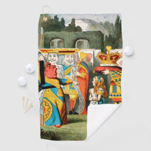 Alice Adventures Wonderland Queen of Hearts Golf Towel