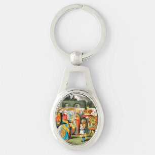 Alice Adventures Wonderland Queen of Hearts Key Ring