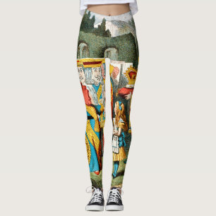 Alice Adventures Wonderland Queen of Hearts Leggings