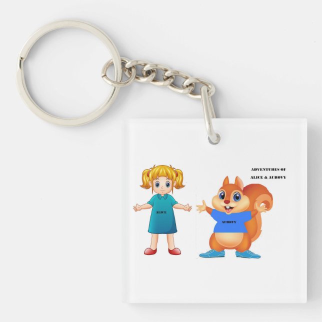 Alice and Aurovy Theme Key Ring (Front)
