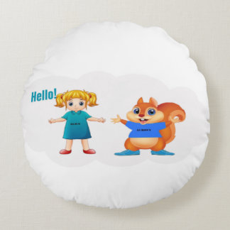 Alice and Aurovy Theme Round Cushion