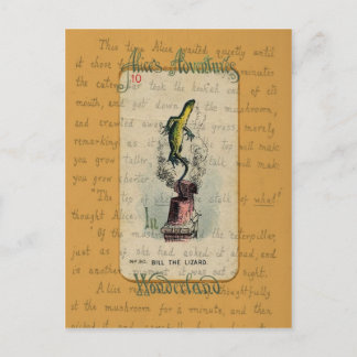 Alice and Bill the Lizard Postcard